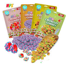 Candy Queen Crunchy Gummy Clusters 120g - Sour Rainbow