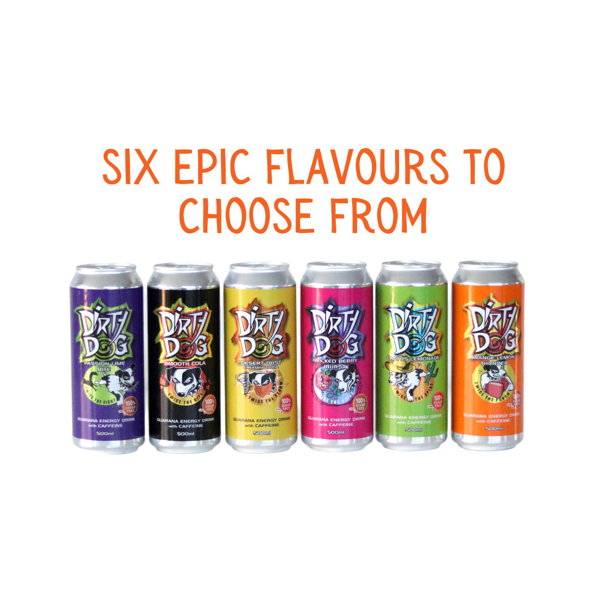Dirty Dog Energy Zero Sugar 500ml Can-Wicked Berry Burst