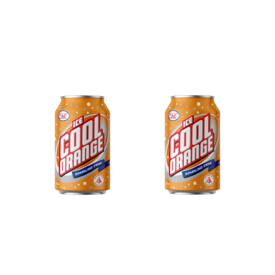 Ice Cool Sparkling Can 325ml-Orange