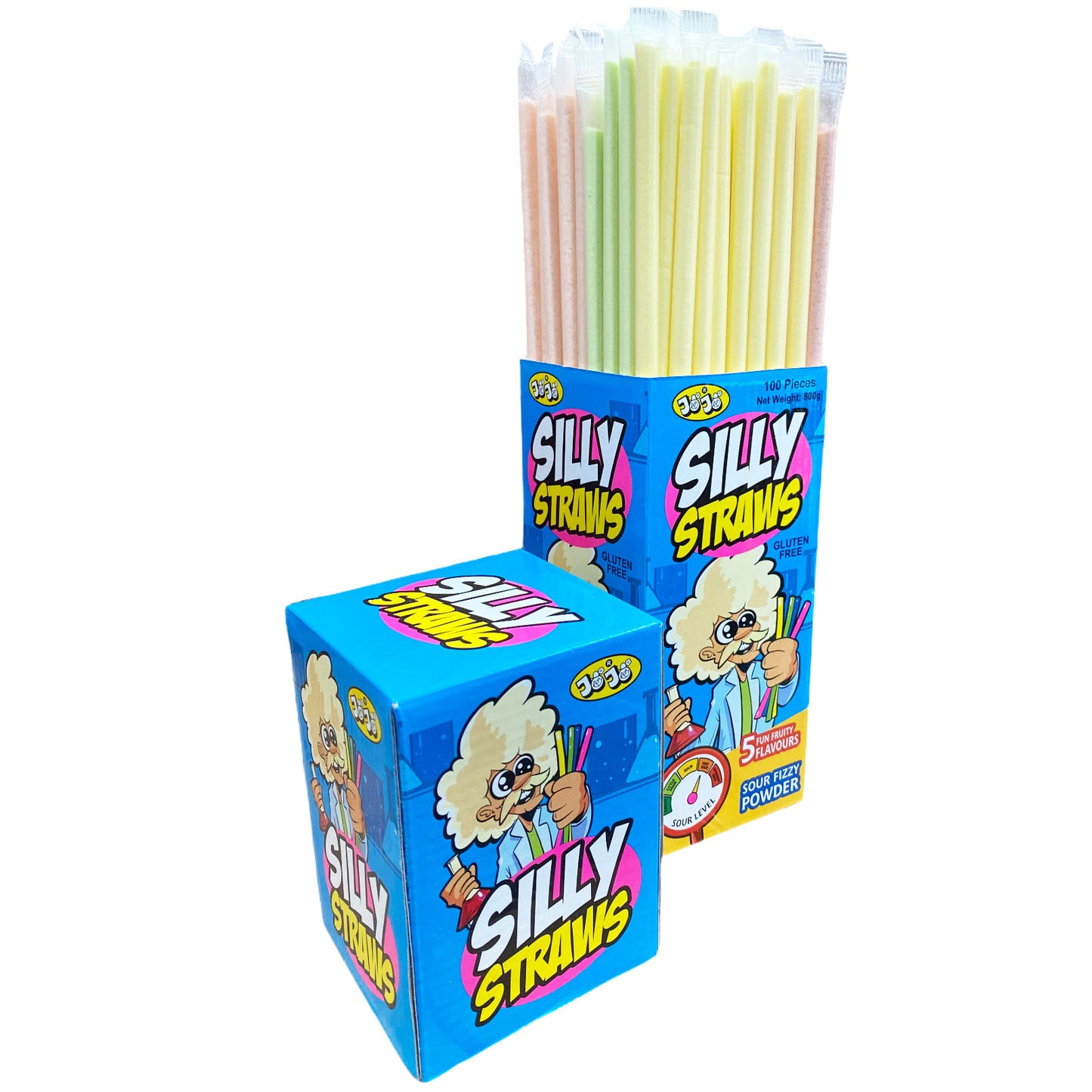 Jojo Assorted Silly Sherbet Straw's 8g