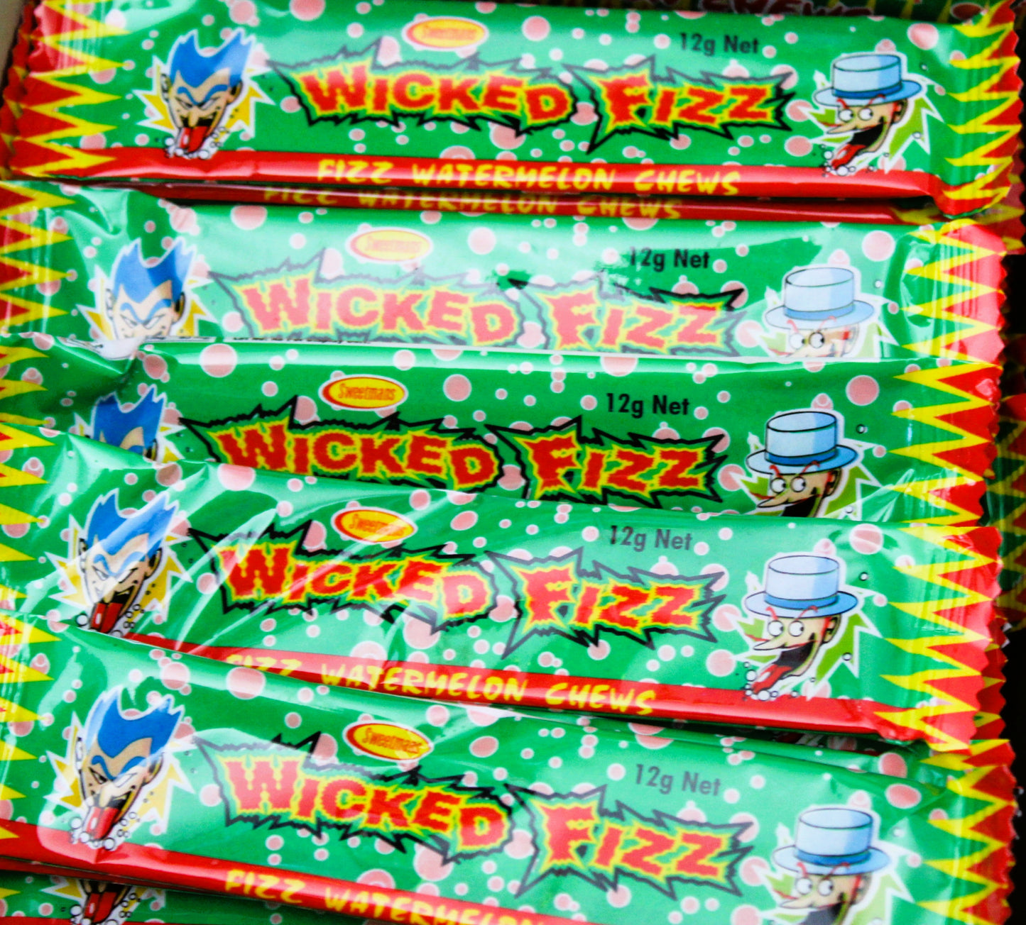 Wicked Fizz Chews 12g-Watermelon