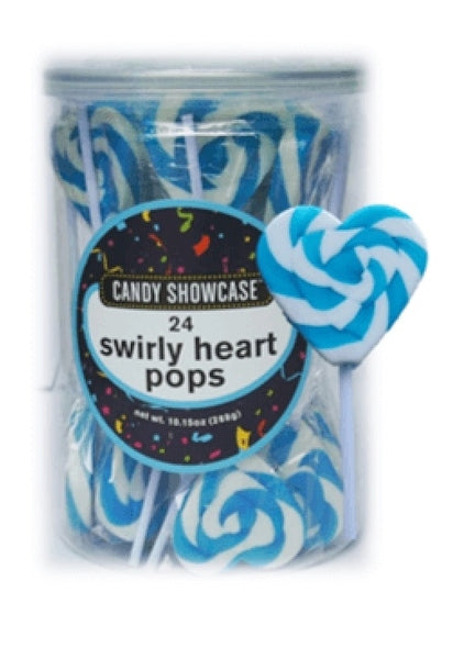 Swirly Heart Pops 12g-Blue