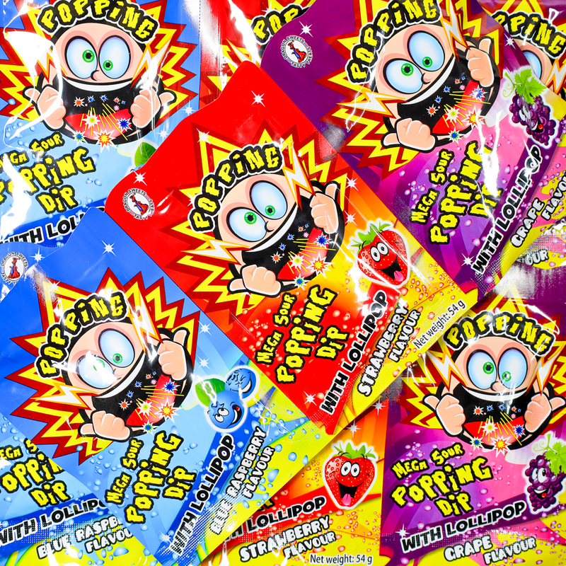 Popping Candy with Lollipop 3 Pk