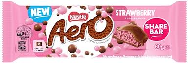 Aero Strawberry Share Bar 60g