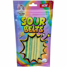 Candy Queen Sour Belts 100g Bag-Pineapple