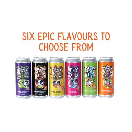 Dirty Dog Energy Zero Sugar 500ml Can-Passion Lime Bite
