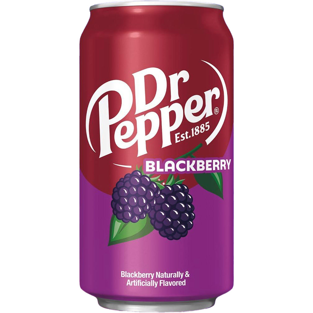 Dr Pepper Soda Cans 335ml - 355ml-Blackberry