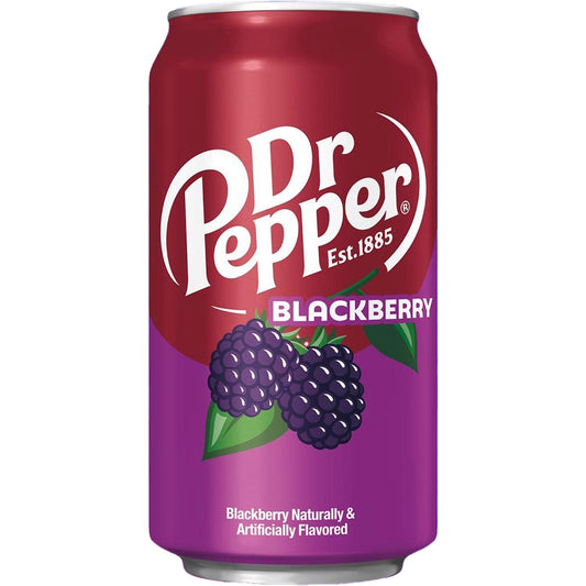 Dr Pepper Soda Cans 335ml - 355ml-Blackberry