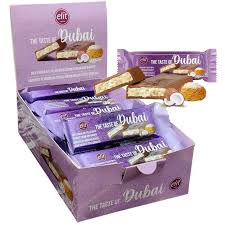 Elit Dubai Bars 30g-Milk Chocolate Coconut