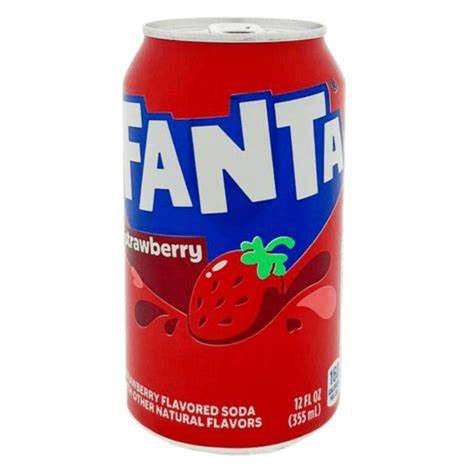 Fanta Cans 355ml-Strawberry