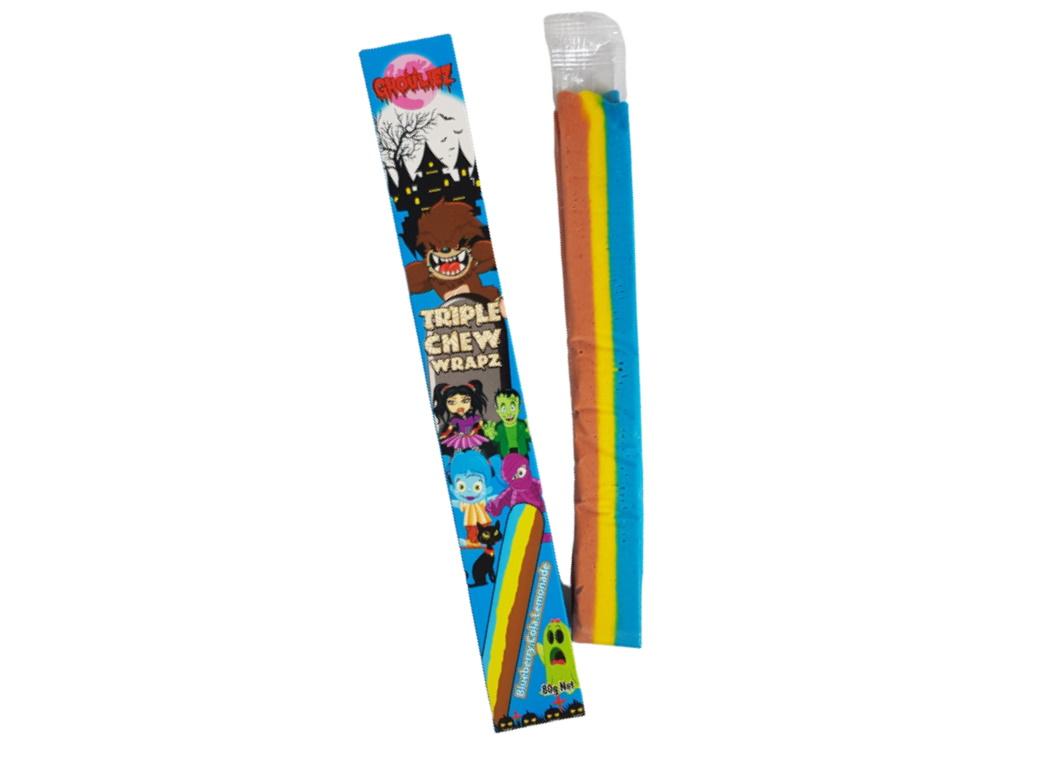 Jojo Ghouliez Triple Chew 80g-Blueberry Cola Lemonade