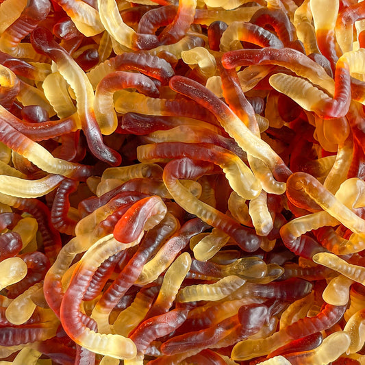 Kiwi-D Gummy Cola Worms-100g