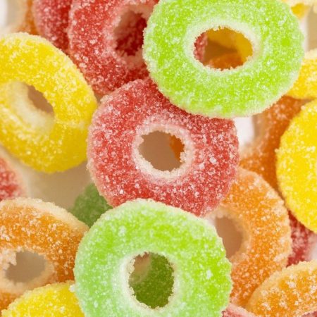Kiwi-D Gummy Sour Colourful Rings-100g