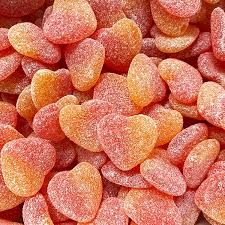 Kiwi-D Gummy Sour Peach Hearts-100g