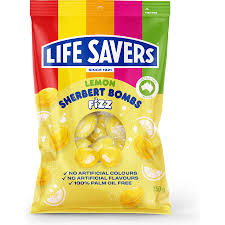 Lifesavers Lemon Sherbert Bombs 150g Bag