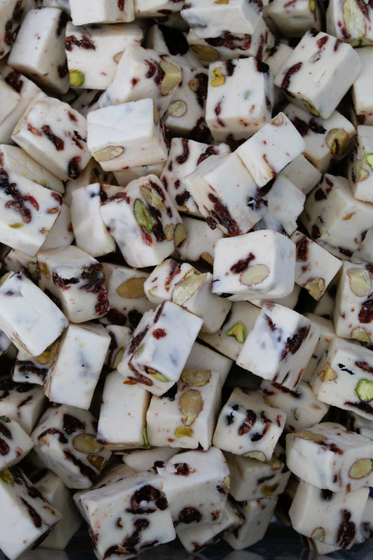 Cranberry Almond & Pistachio Nougat-100g