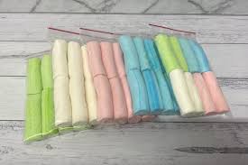Puffy Mallow Poles Allsorted Colours-100g
