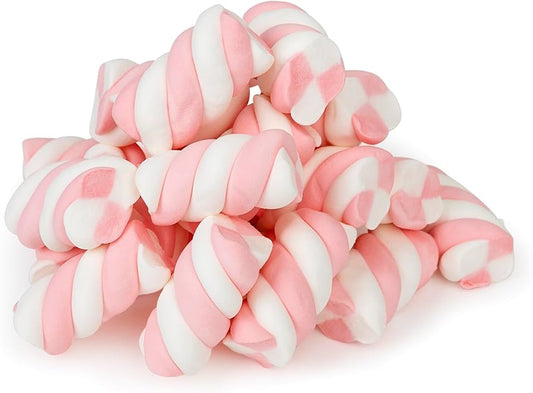 Puffy Mallow Twists-Pink and White