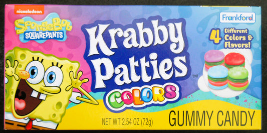 SpongeBob Squarepants Gummy Krabby Patties Colors 72g