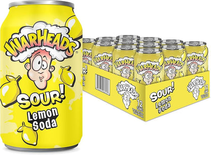 Warheads Sour Soda Cans 355ml-Lemon