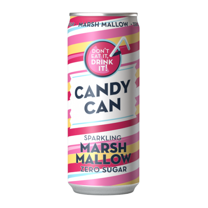 Candy Can Sparkling Drinks 330ml Can-Marshmallow