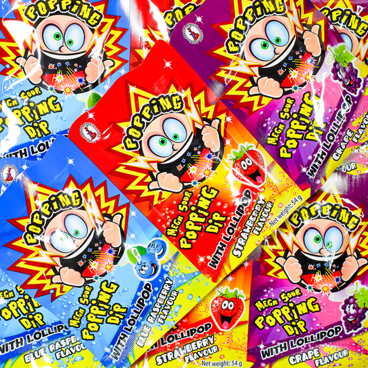 Popping Candy with Lollipop 3 Pk