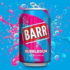Barr Bubblegum Flavour Soda Can