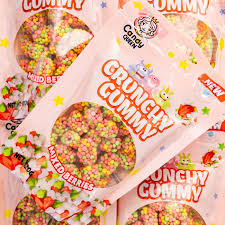 Candy Queen Crunchy Gummy Clusters 120g Bag
