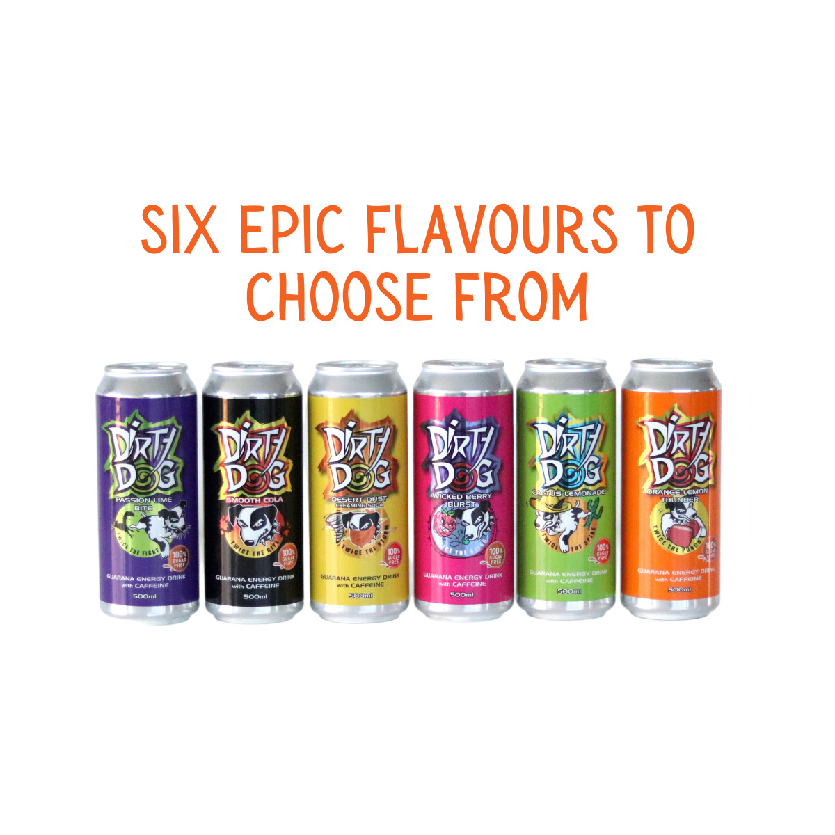 Dirty Dog Energy Zero Sugar 500ml Can