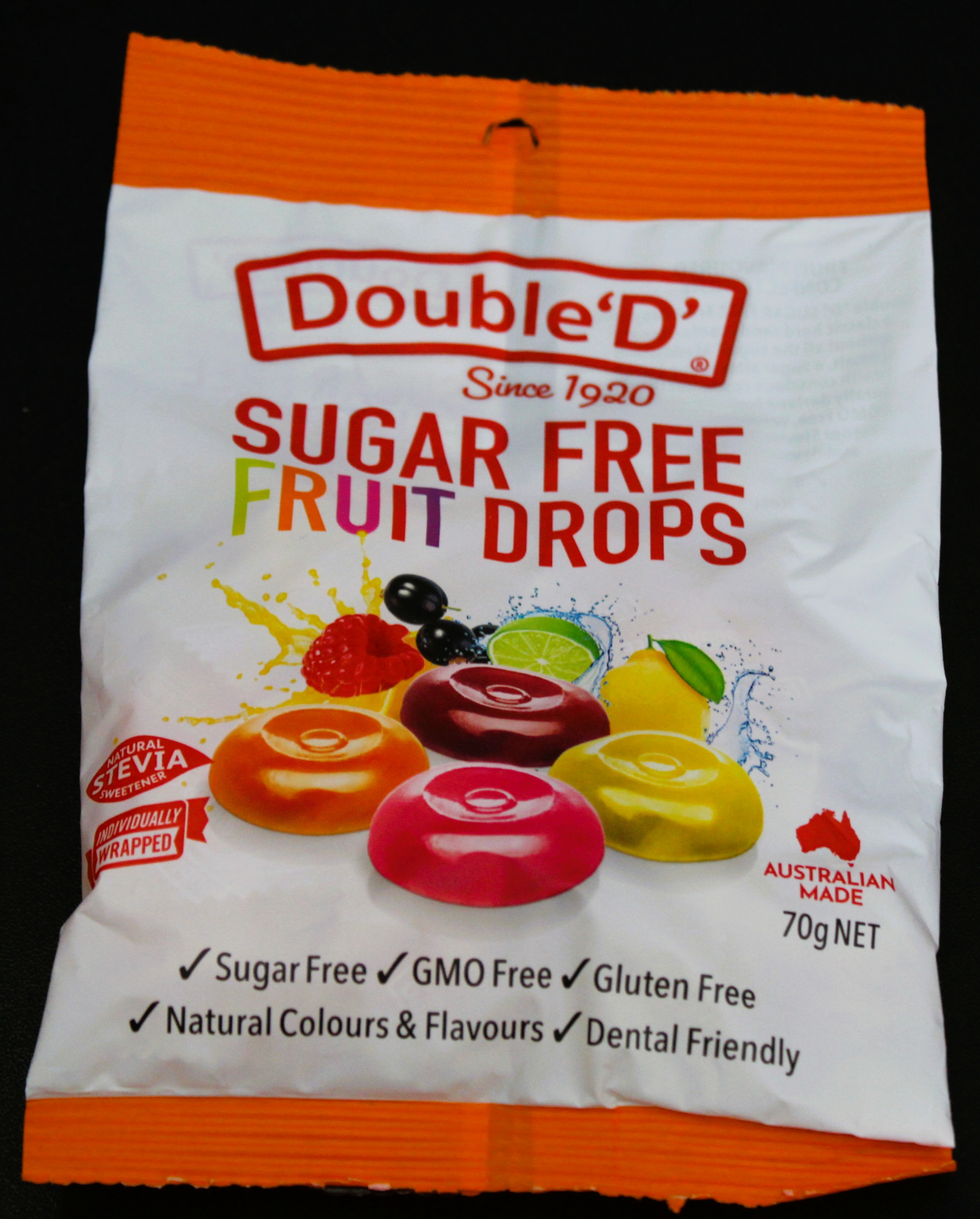 Sugar Free Fruit Drops 70g
