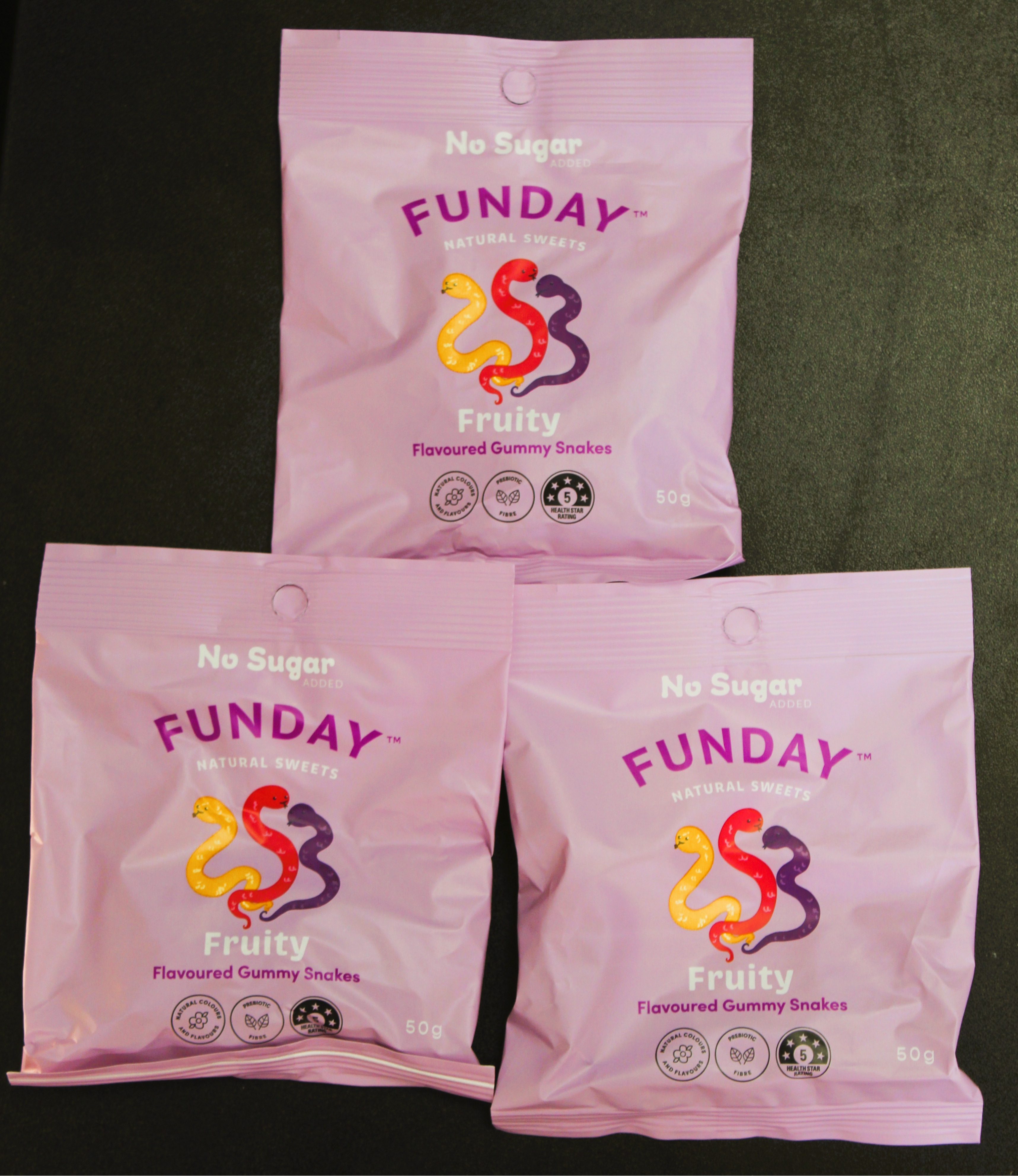 Funday Fruity Gummy Snakes 50g