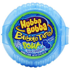 Hubba Bubba Sour Blue Raspberry Tape 57g
