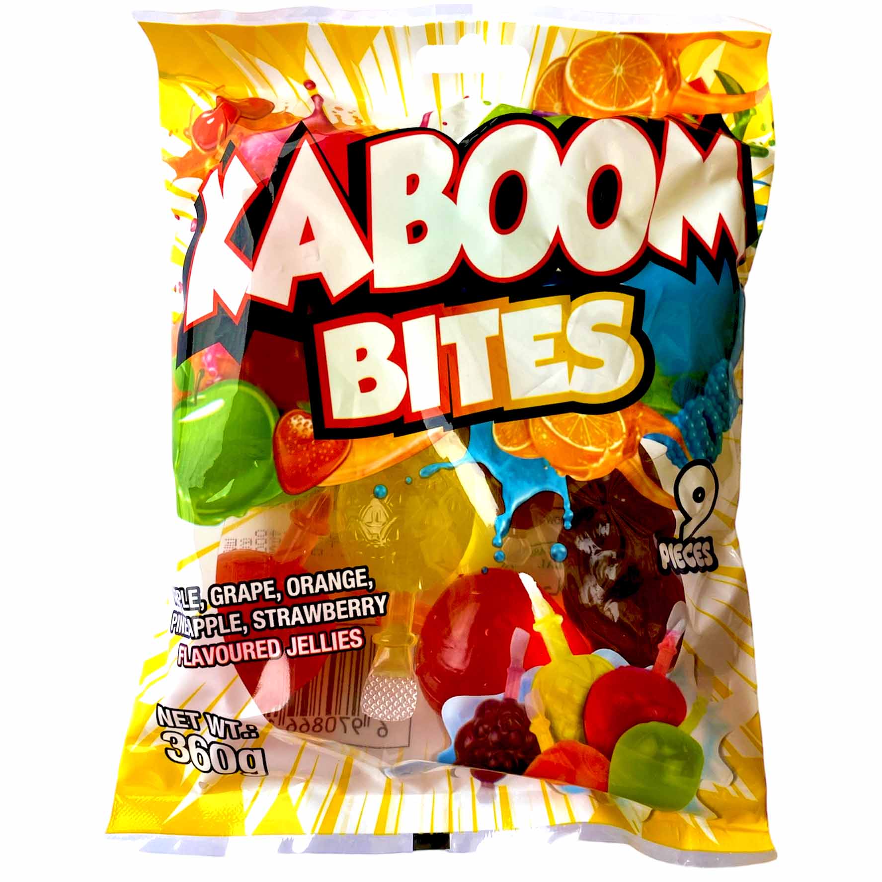 Kaboom Bites Fruit Jellies 360g Bag