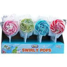 Kiwi-D Large Swirl Lollipop 80g