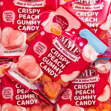 MMF Crispy Peach Gummy Candy 72g