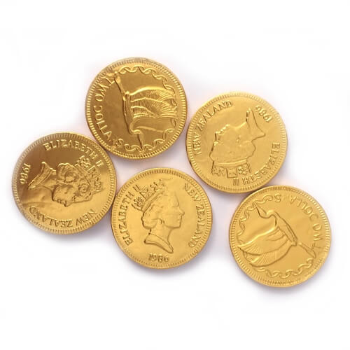 NZ $2 Choc Gold Coins