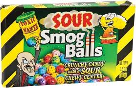 Toxic Waste Sour Smog Balls Theater Box
