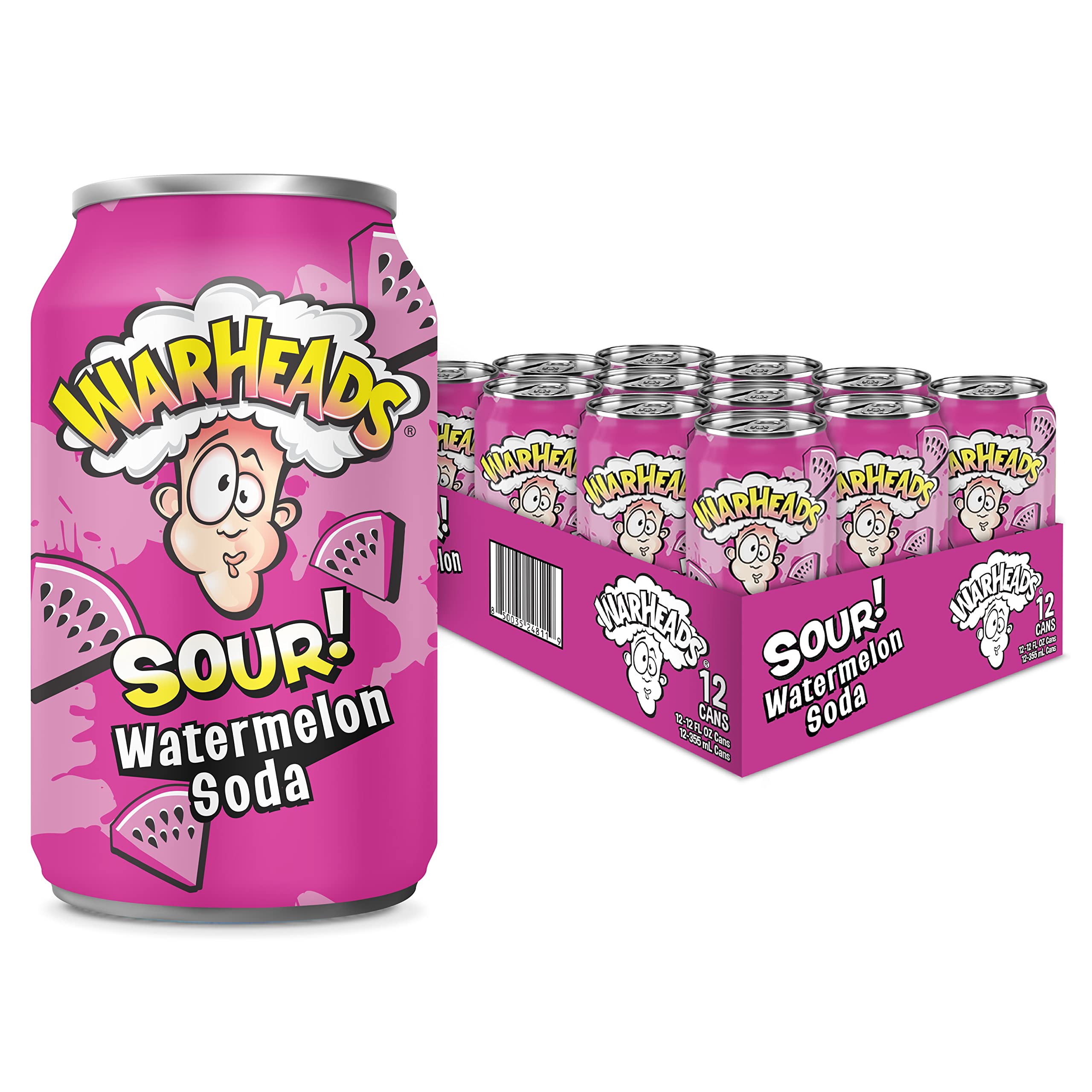 Warheads Sour Soda Cans 355ml